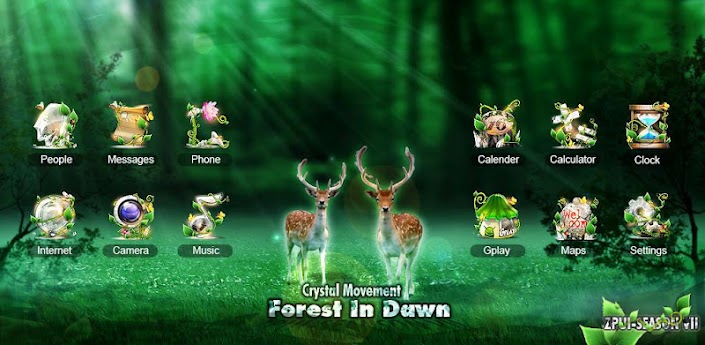 Forest GO LuancherEX Theme - красочная тема