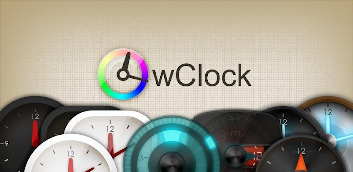 wClock widget Full - красивый виджет часов