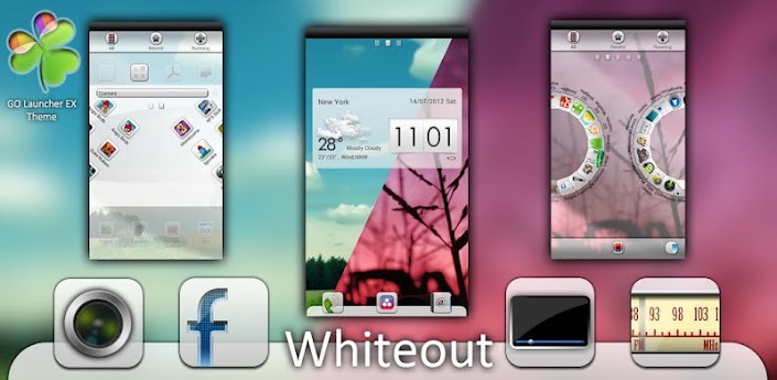 Whiteout GO LauncherEX Theme